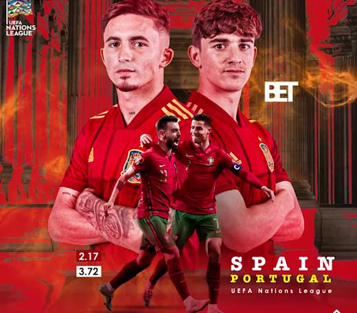پخش زنده بازی اسپانیا و پرتغال امشب از بتاکاپ