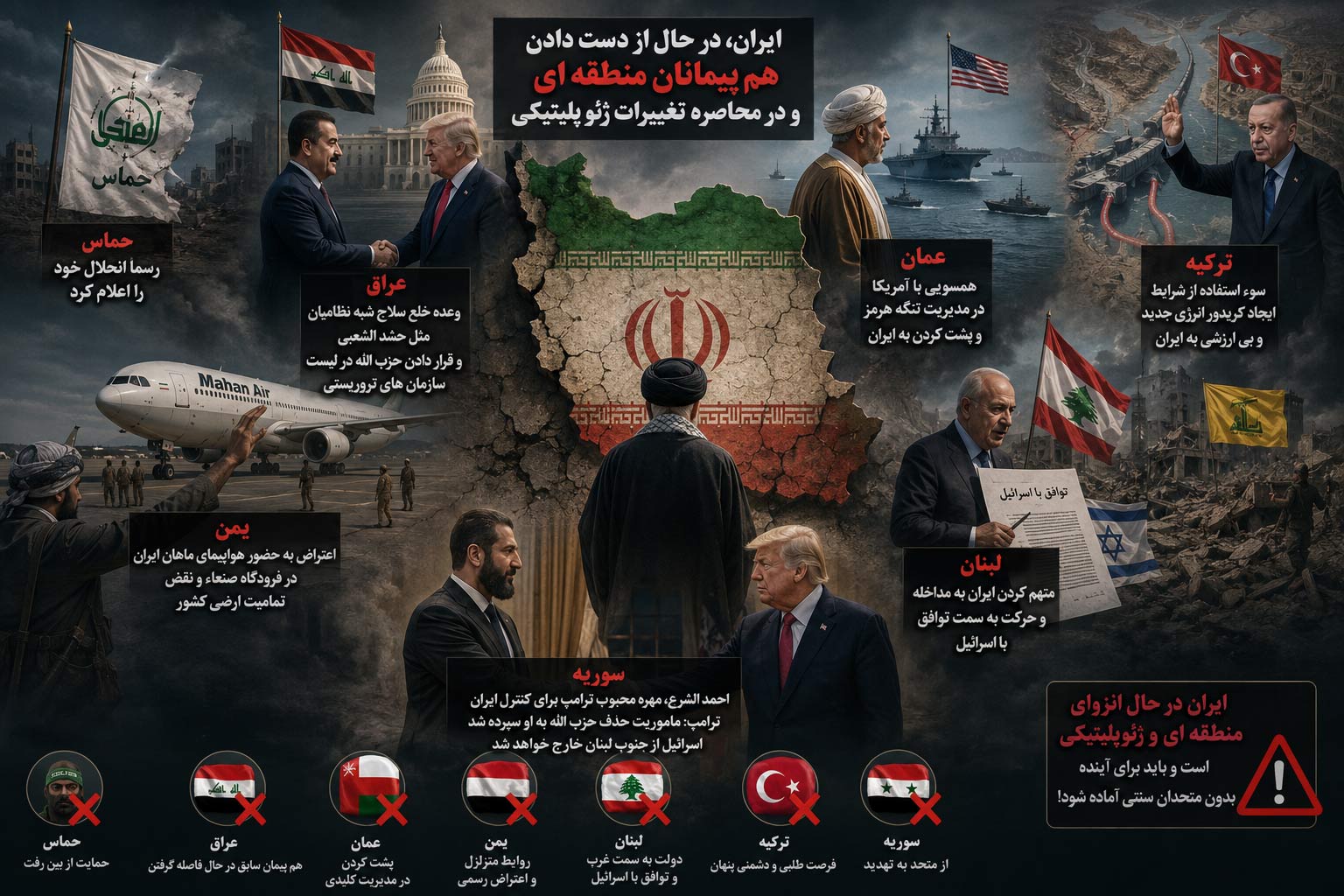 دومینوی اخبار بد منطقه ای برای ایران | از اعلام انحلال حماس تا تروریستی خواندن حزب الله توسط عراق
